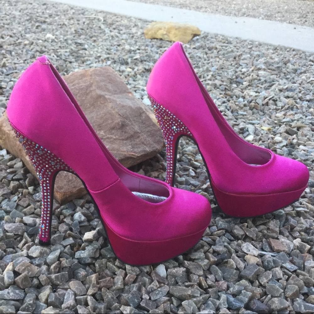 Bakers Punk Rhinestone Pumps